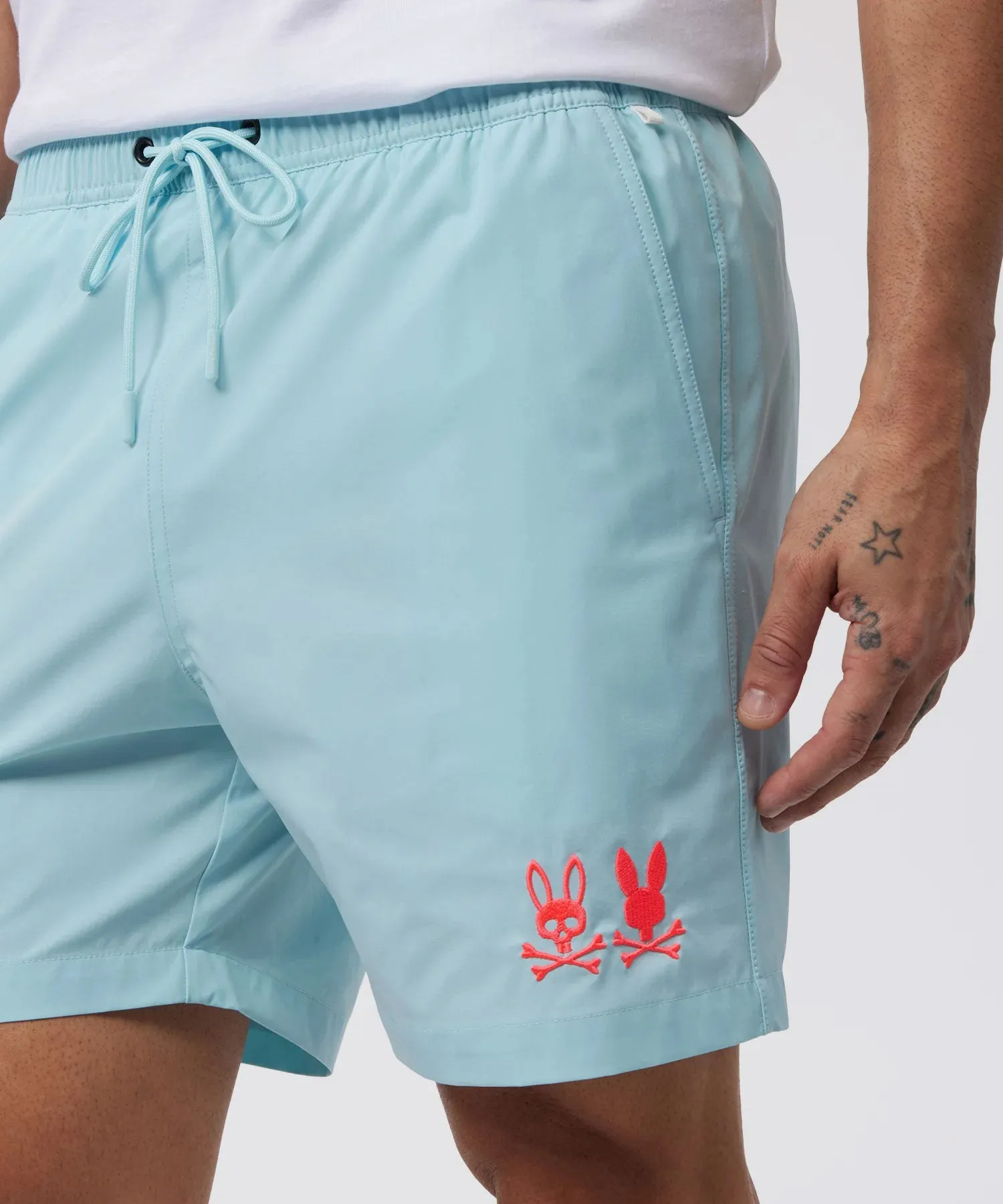 Psycho Bunny Kingwood Hydrochromic Swim Trunk - Seafoam