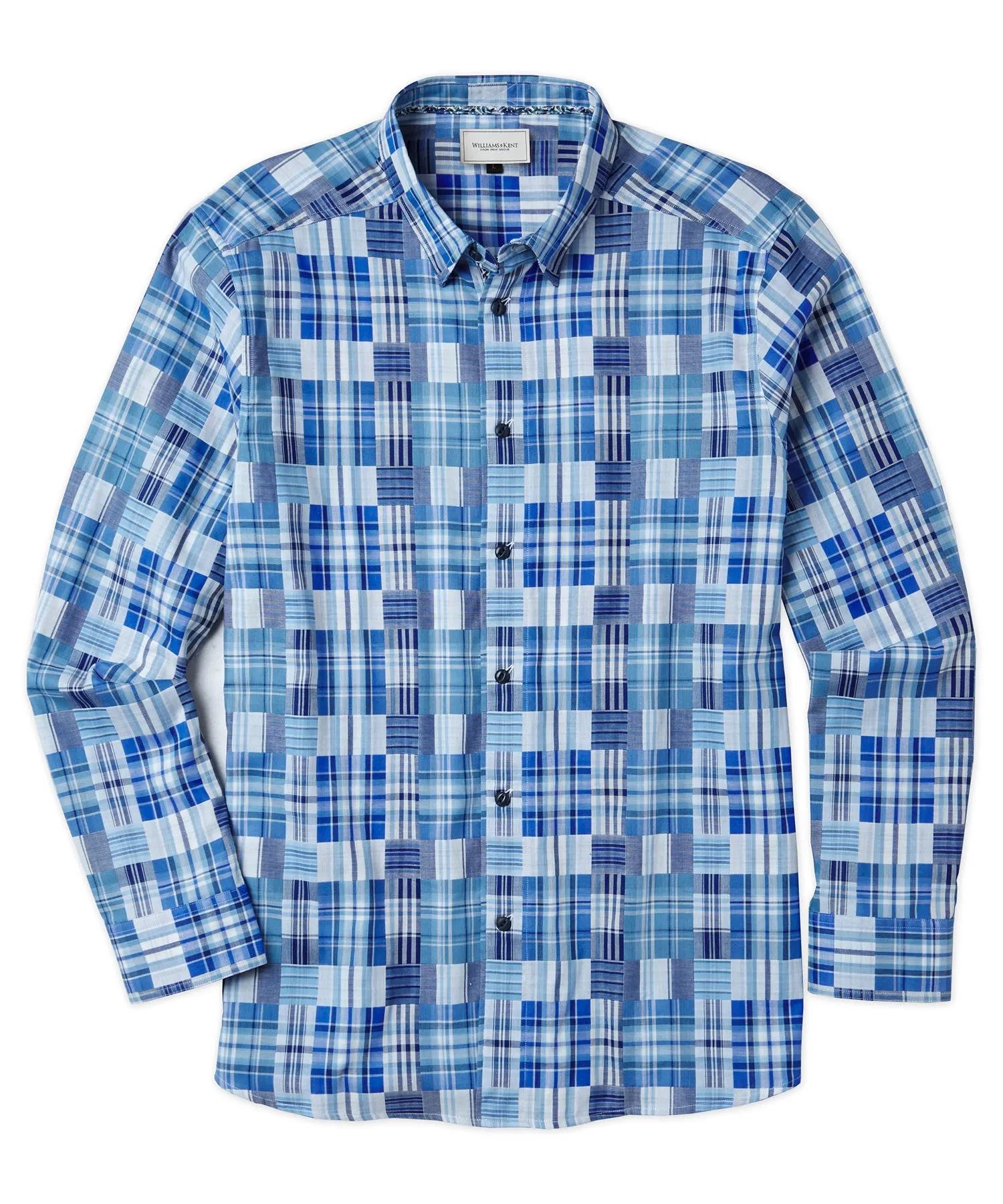 Pure Linen Plaid Sport Shirt