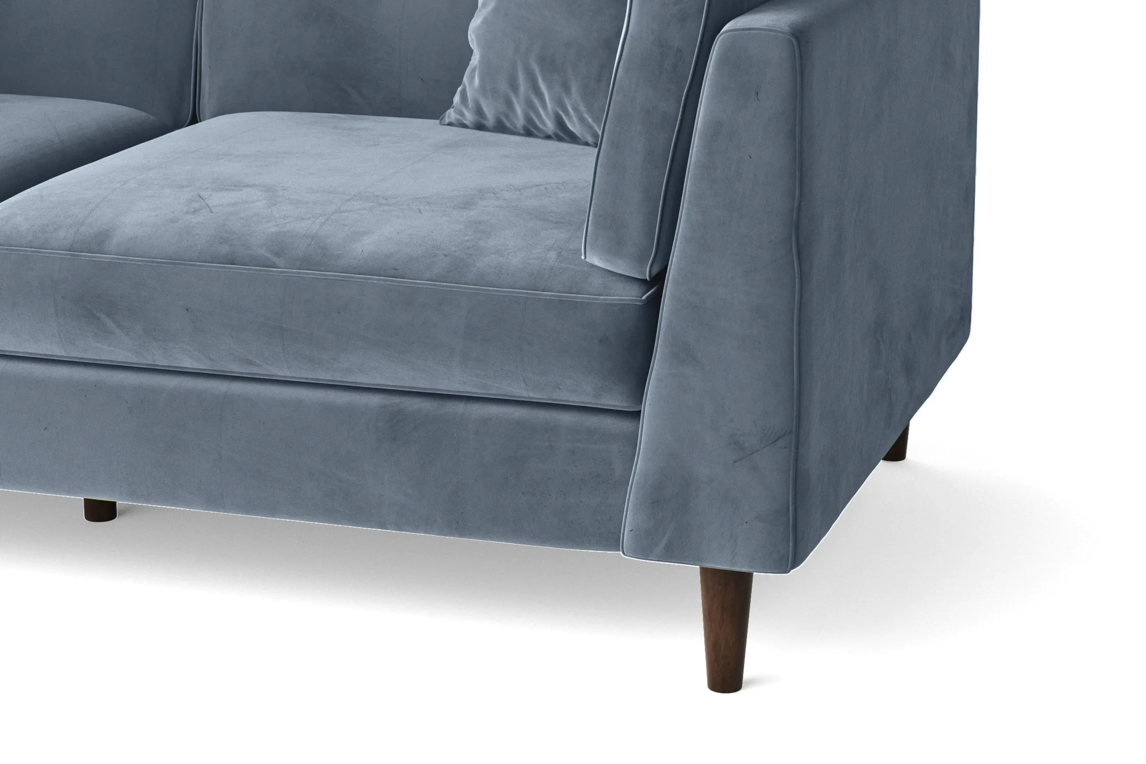 Ragusa 2 Seater Sofa Baby Blue Velvet