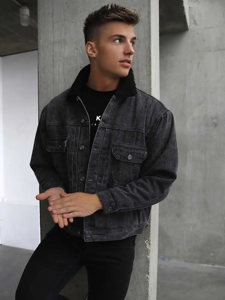 Rapha Oversized Denim Jacket - Charcoal