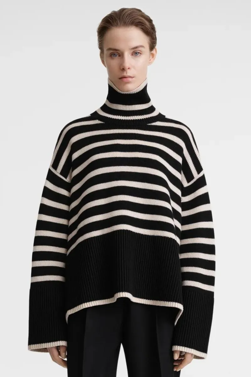 Signature Stripe Turtleneck