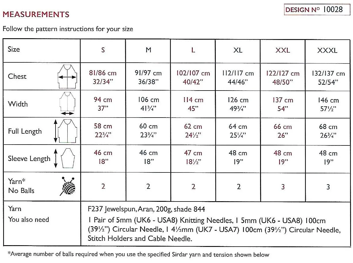 SIRDAR LEAFLET 10028