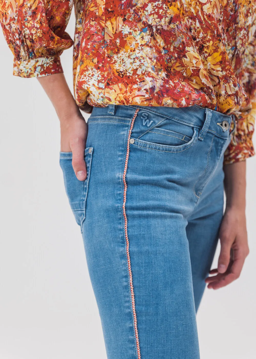 Skinny High waist denim - Light Blue Denim