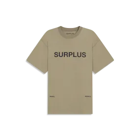 surplus logo tee / washed olive   black