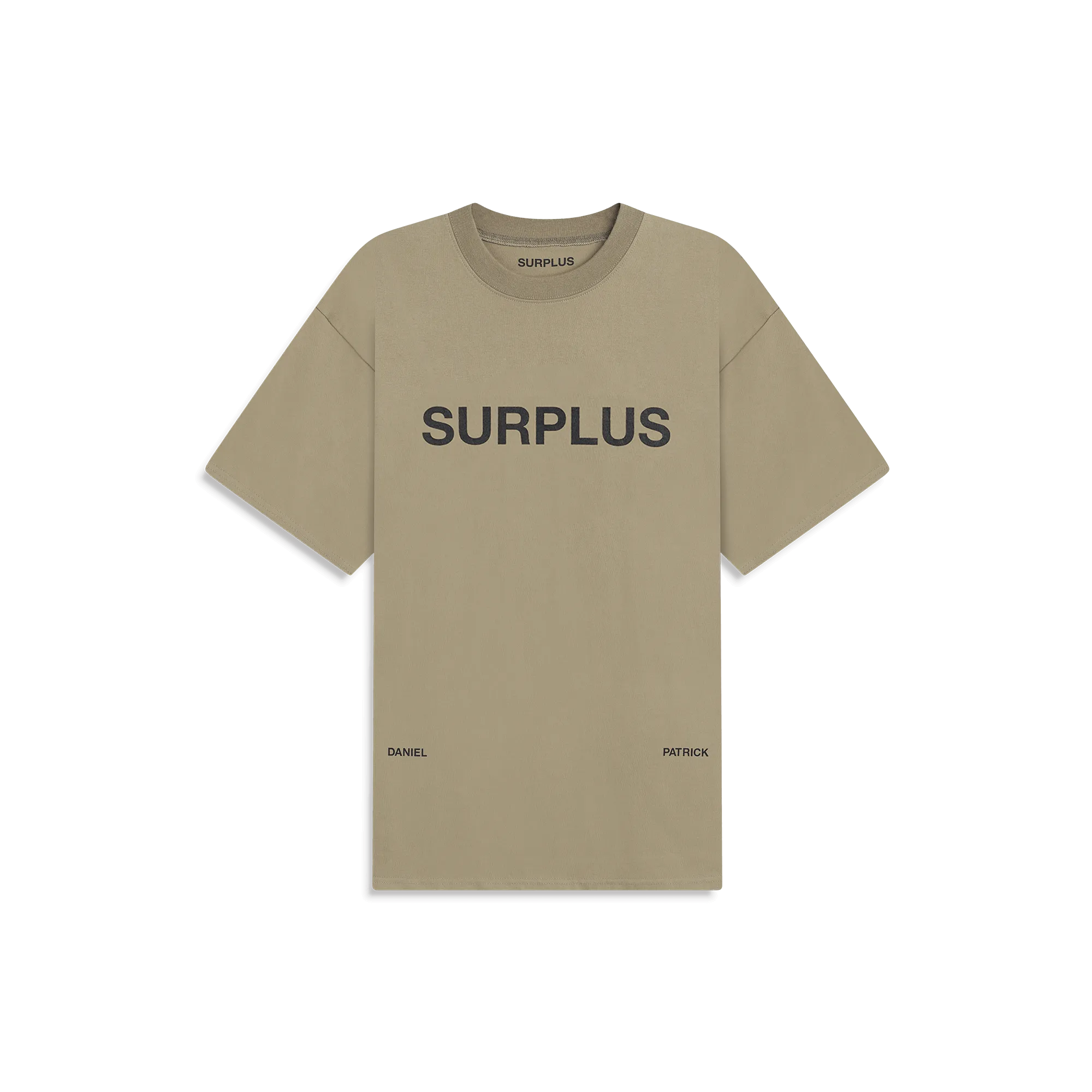 surplus logo tee / washed olive   black