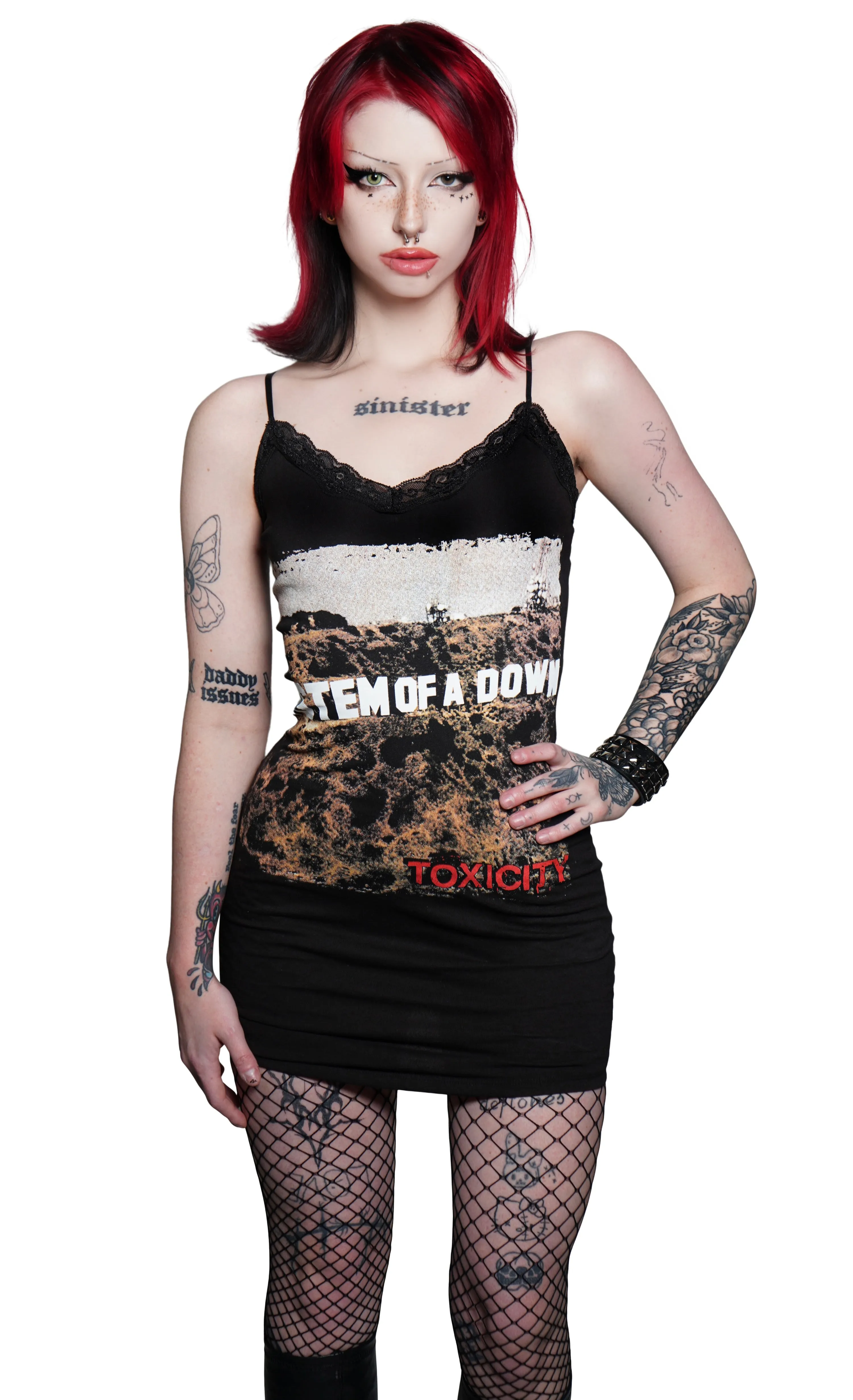 System of a Down Lace Strap Dress