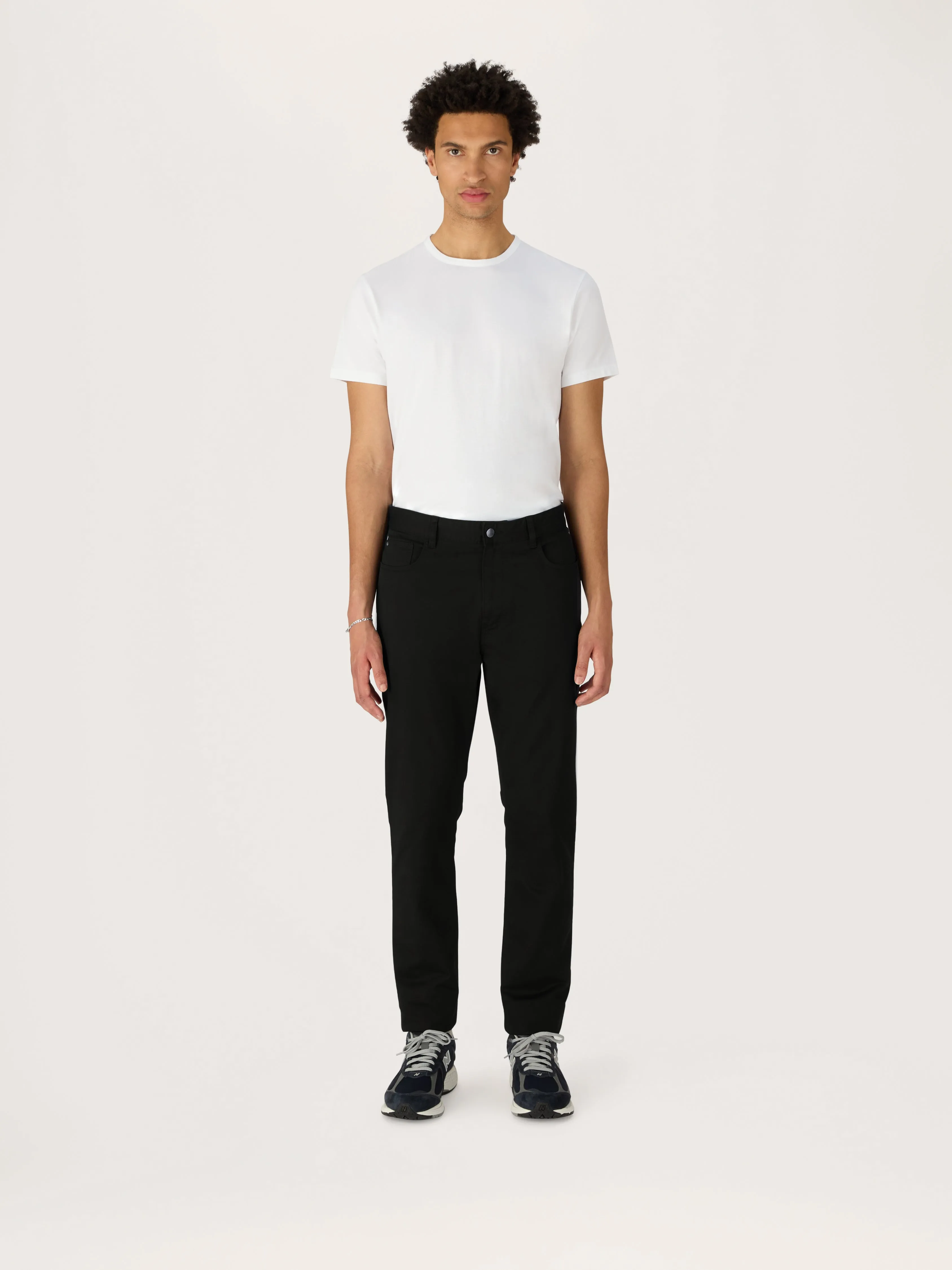 The Five Pocket Trouser || Black | Stretch Cotton