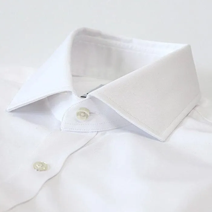 The White Fine Twill Spread Dress Shirt