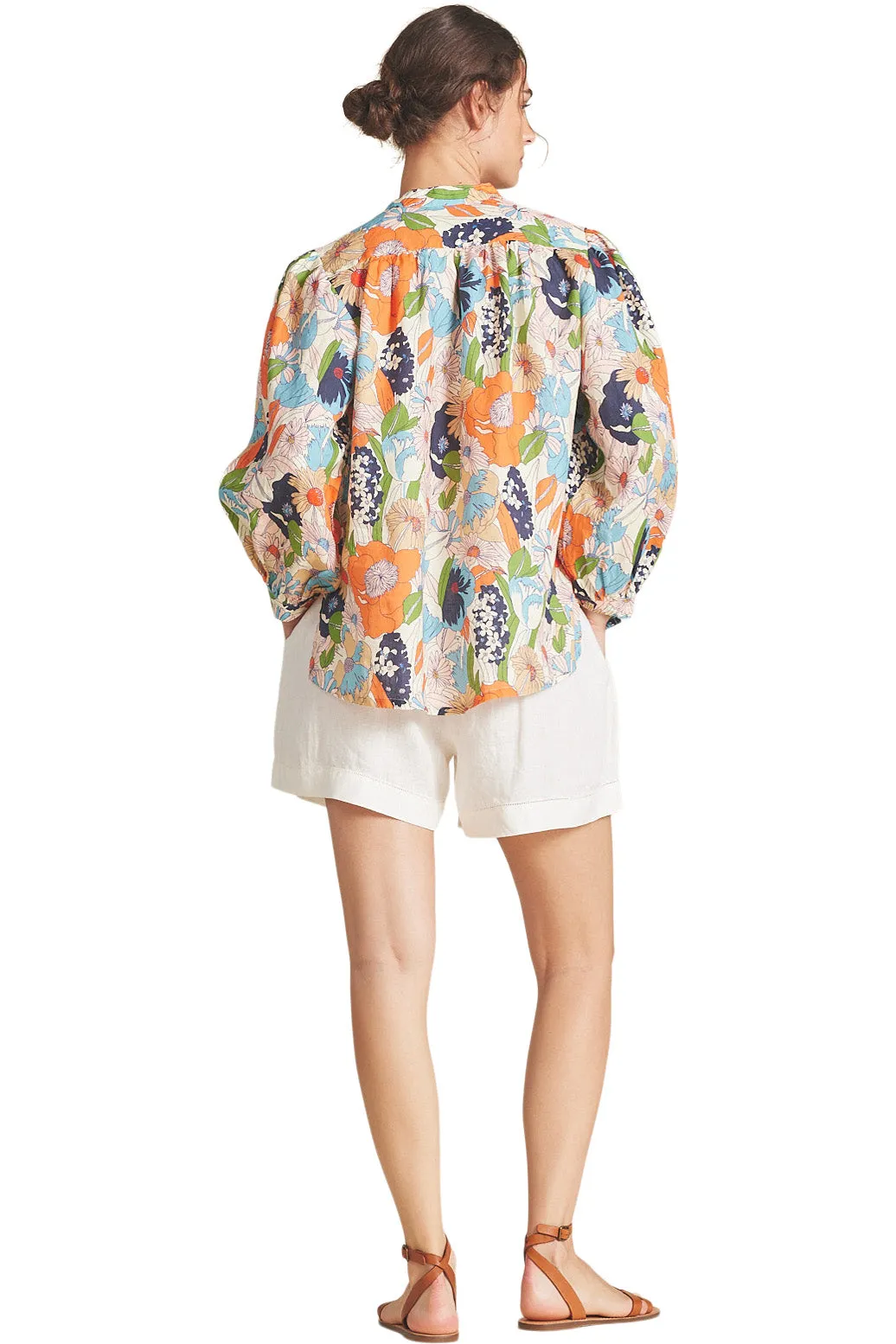 Stylish Trovata Birds of Paradis Selva Floral Bailey Blouse