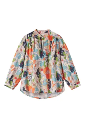 Stylish Trovata Birds of Paradis Selva Floral Bailey Blouse