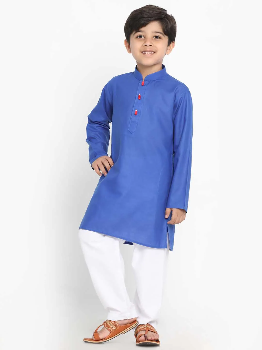 Vastramay Boy's Cotton Kurta and Pyjama Set