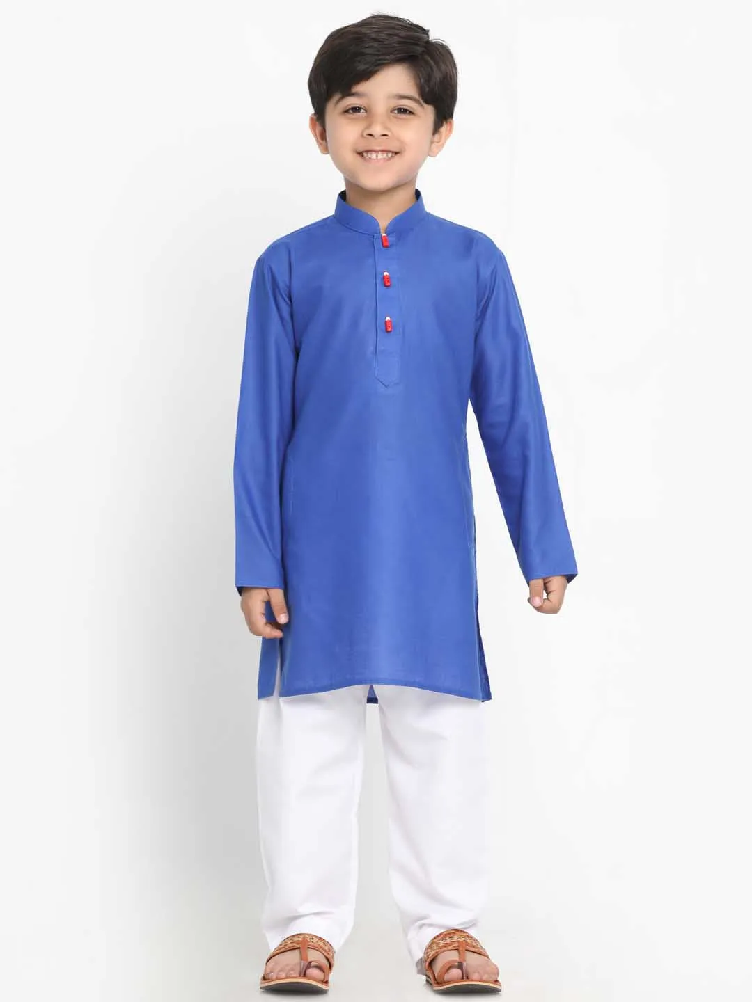 Vastramay Boy's Cotton Kurta and Pyjama Set