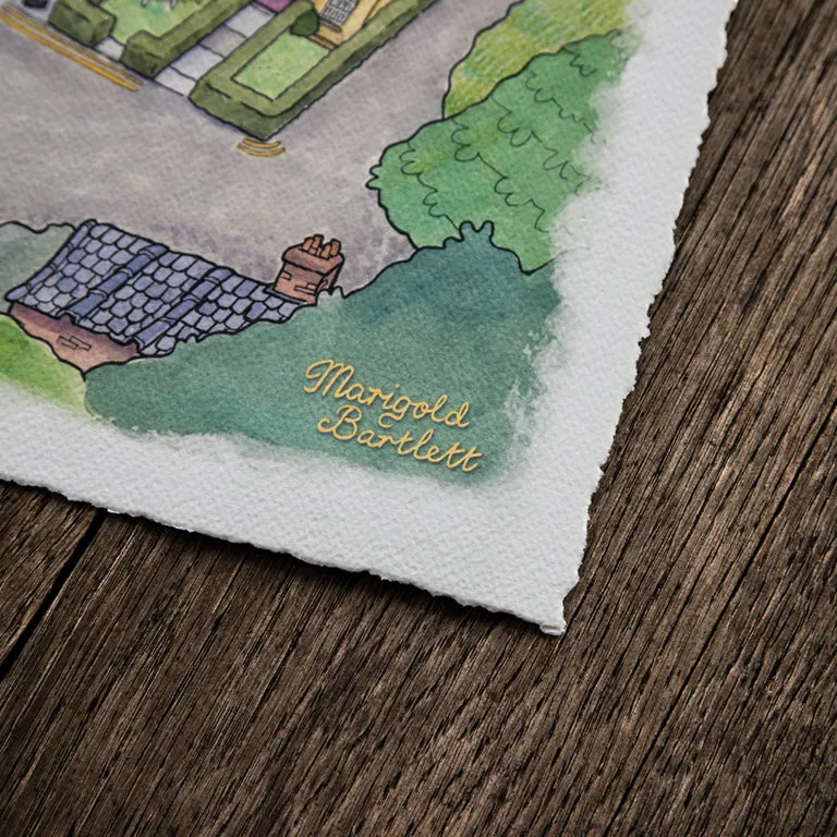 Fine Art Print of Village Map from Untitled Goose Game