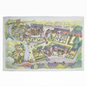 Fine Art Print of Village Map from Untitled Goose Game