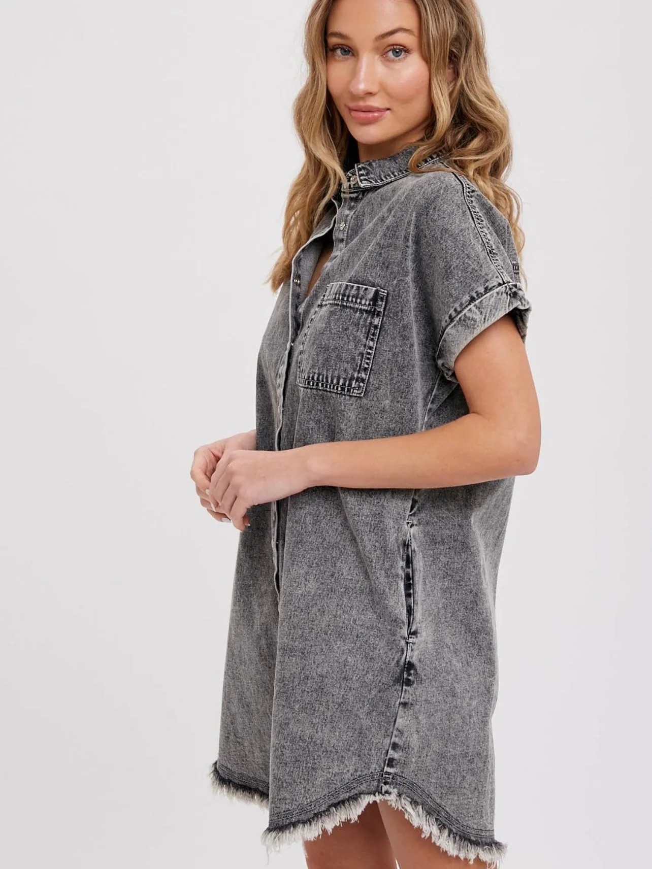 Vintage Denim Shirt Dress