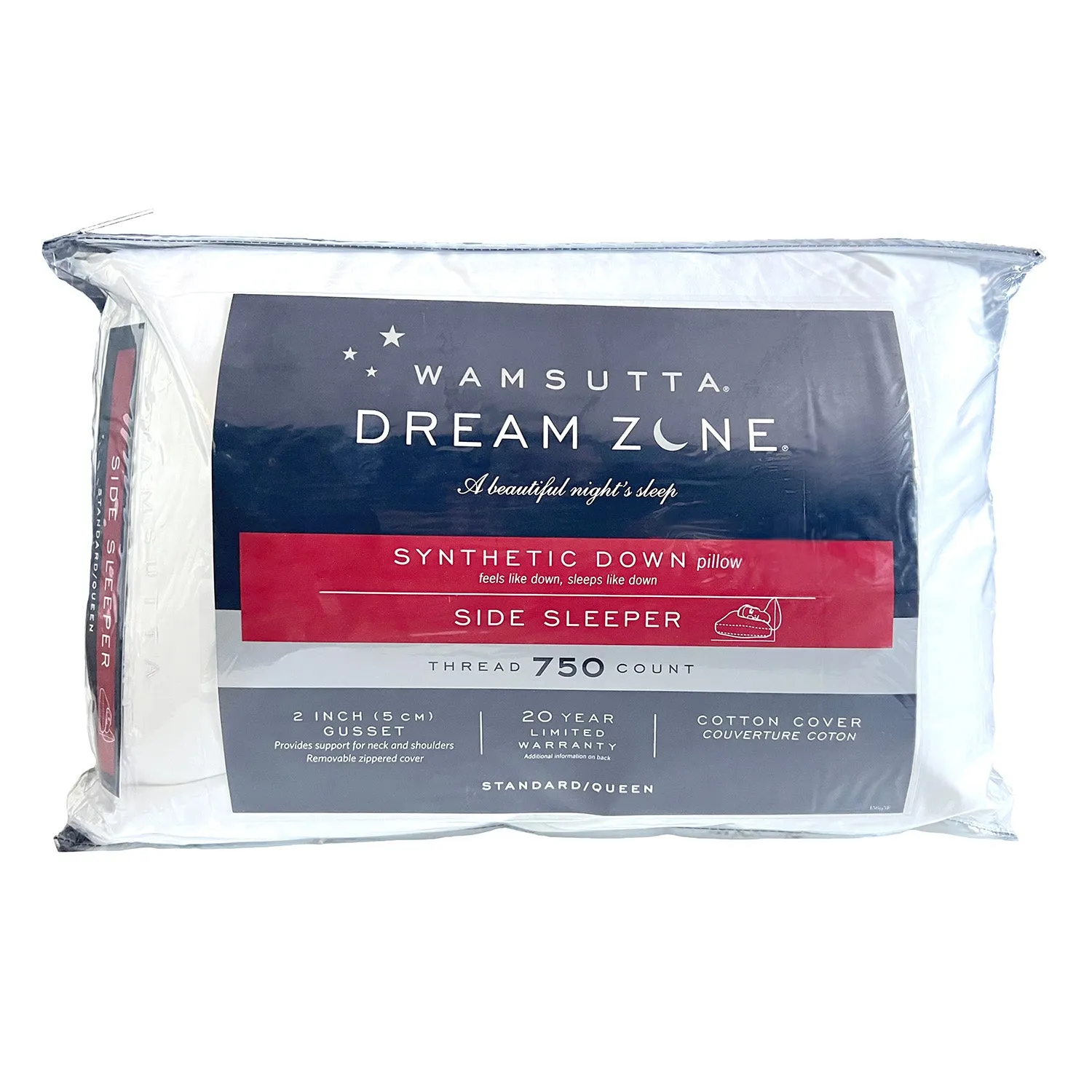 Wamsutta Dream Zone Synthetic Down Pillow | Side Sleeper