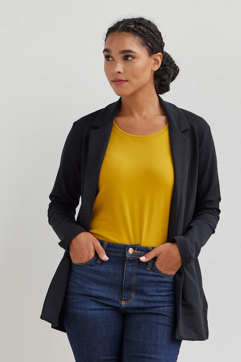 Women's Organic Relaxed Knit Blazer