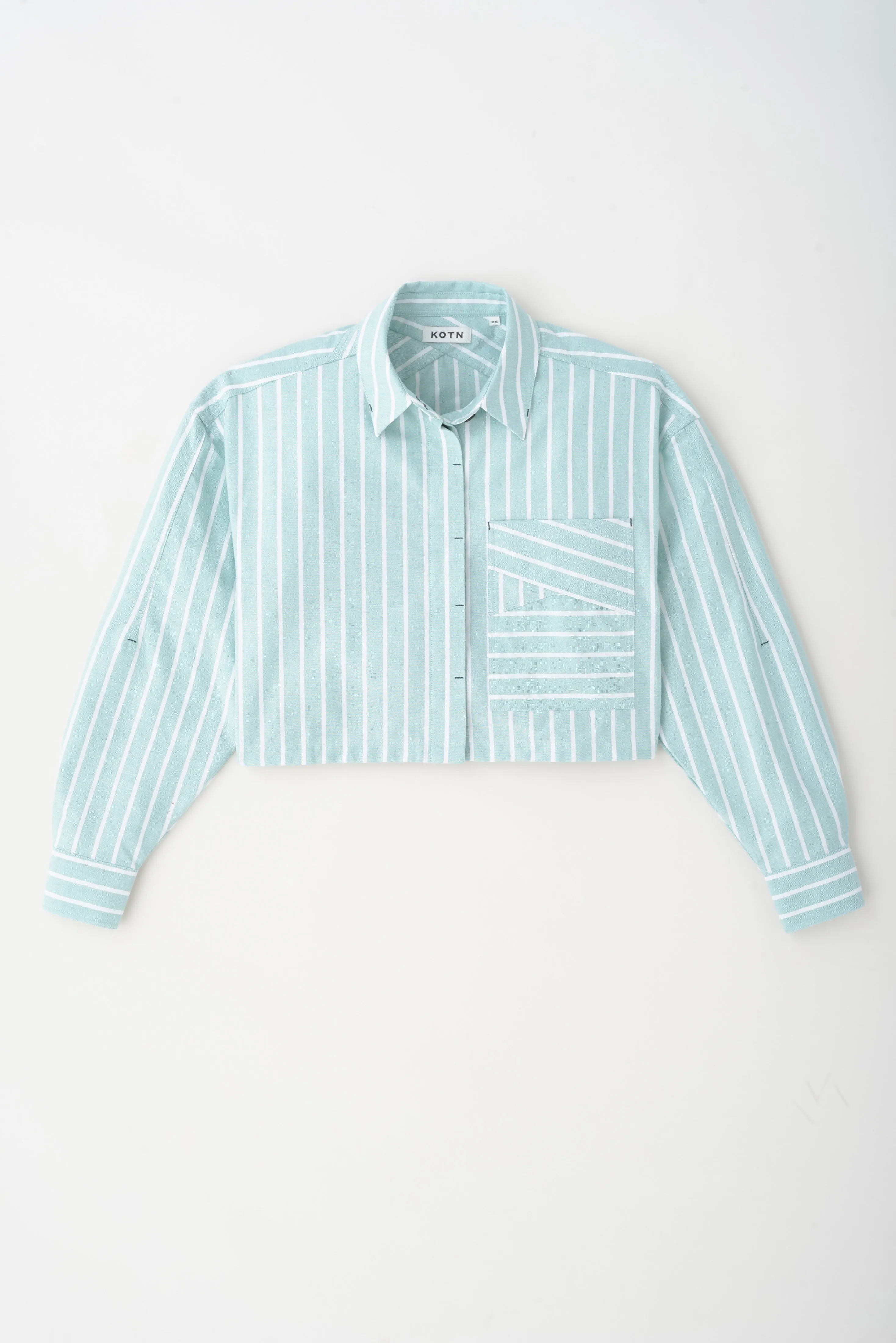 Women's Zeina Shirt in Silver Pine Stripe